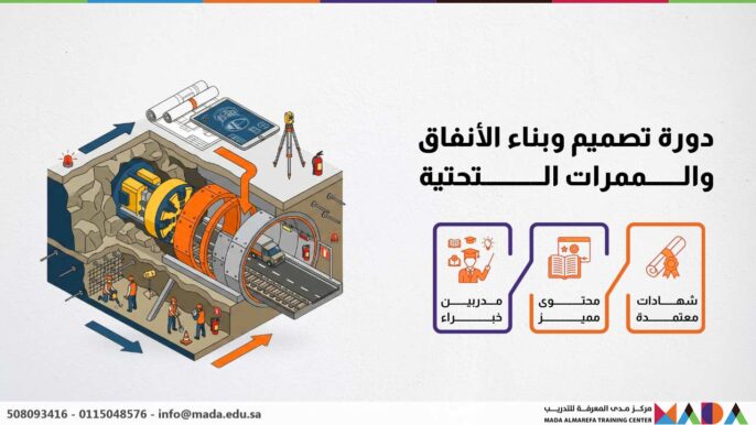دورة تصميم وبناء الأنفاق والممرات التحتية